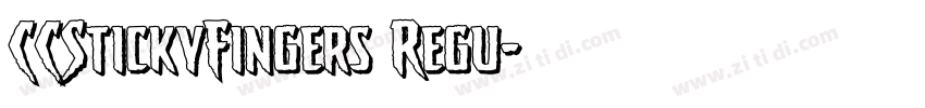 CCStickyFingers Regu字体转换